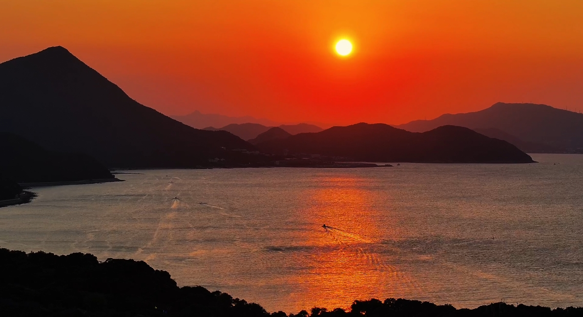 视频 | 浪漫至极，一起看看东山鹿嘴日落晚霞“橘子海”